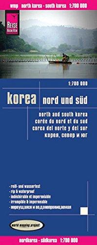 Reise Know-How Landkarte Korea, Nord und Süd (1:700.000): world mapping project