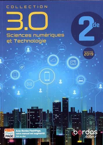 Sciences numériques et technologie 2de : programme 2019