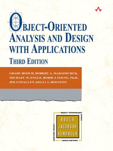 Object-Oriented Analysis and Design with Applications (Addison-wesley Object Technology Series)