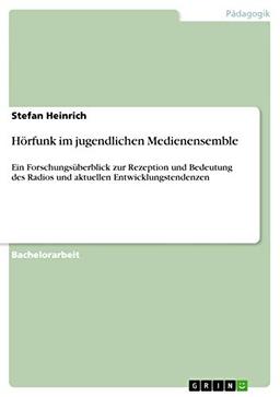 Hörfunk im jugendlichen Medienensemble: Ein Forschungsüberblick zur Rezeption und Bedeutung des Radios und aktuellen Entwicklungstendenzen