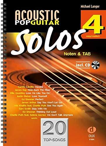 Acoustic Pop Guitar Solos 4: Noten & TAB - easy/medium