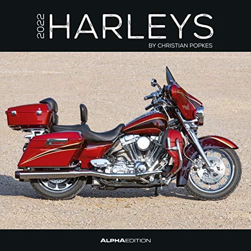 Harleys 2022 - Broschürenkalender 30x30 cm (30x60 geöffnet) - Kalender mit Platz für Notizen - Motorräder - Bildkalender - Wandplaner - Harley-Davidson