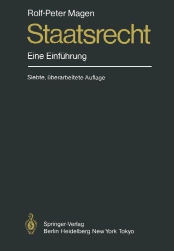 Staatsrecht: Eine Einführung