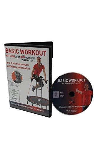 JOKA FIT Trainings-DVD, deutsch für Fitnesstrampoline, Basic Workout, 16765