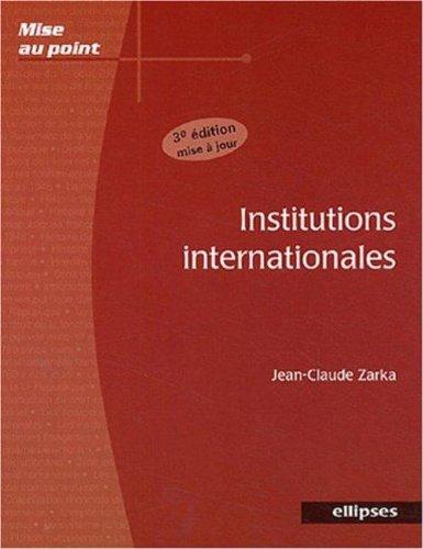 Institutions internationales