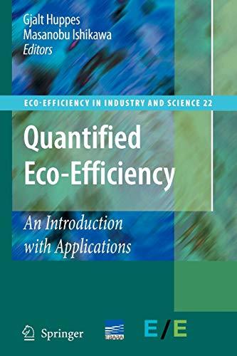 Quantified Eco-Efficiency: An Introduction with Applications (Eco-Efficiency in Industry and Science, Band 22)