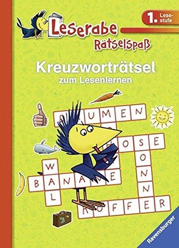 Kreuzworträtsel zum Lesenlernen (1. Lesestufe), grün (Leserabe - Rätselspaß)