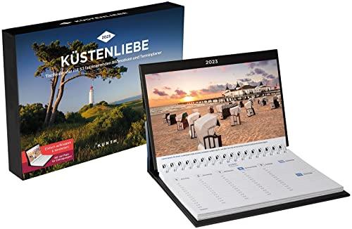 Küstenliebe Tischkalender 2023 (KUNTH Tischkalender mit Wochenplaner)