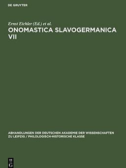 Onomastica Slavogermanica VII