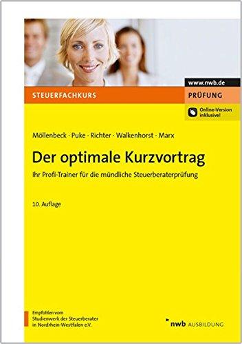 Der optimale Kurzvortrag (Steuerfachkurs)