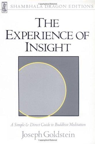 Experience of Insight: Simple and Direct Guide to Buddhist Meditation (Shambhala Dragon Editions)