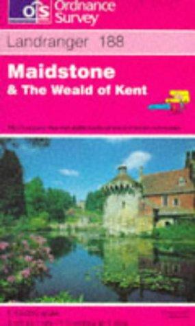 Landranger Maps: Maidstone and the Weald of Kent Sheet 188 (OS Landranger Map)