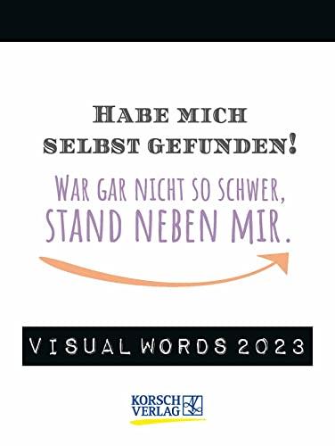 Visual Words 2023: TypoArt Tages-Abreisskalender