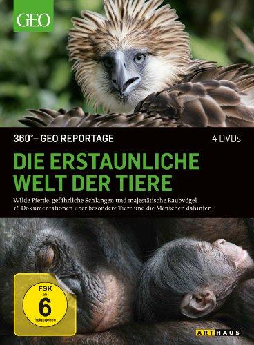 360 Grad - GEO Reportage: Die erstaunliche Welt der Tiere [4 DVDs]