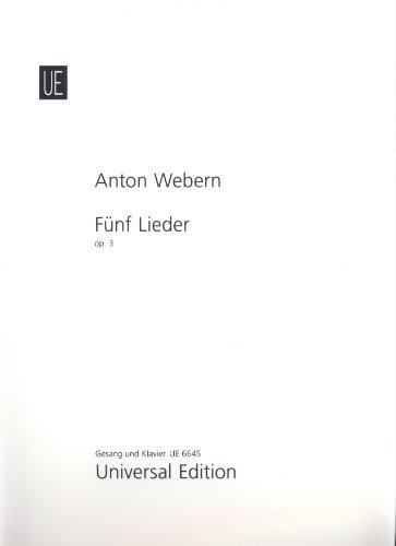 Lieder (5) Op. 3