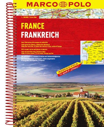 MARCO POLO Reiseatlas Frankreich 1:300.000