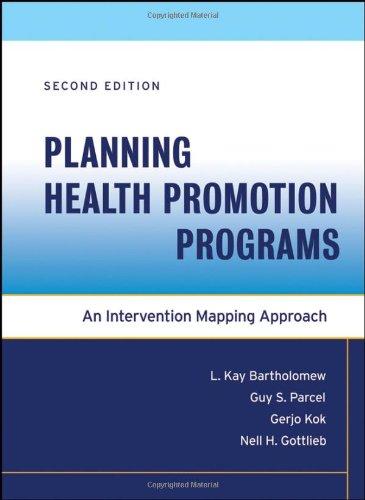 Planning Health Promotion Programs: An Intervention Mapping Approach