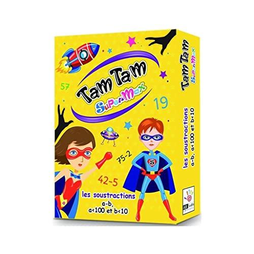 Tam tam supermax : les soustractions, a - b, a < 100 et b < 10