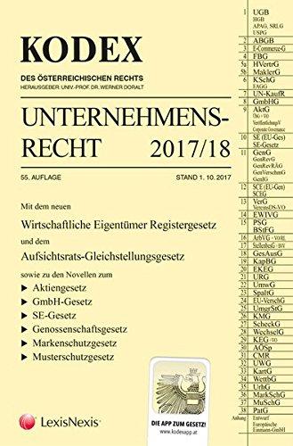 KODEX Unternehmensrecht 2017/18