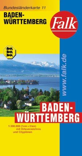 Falk Bundesländerkarte Deutschland Baden-Württemberg 1:300 000