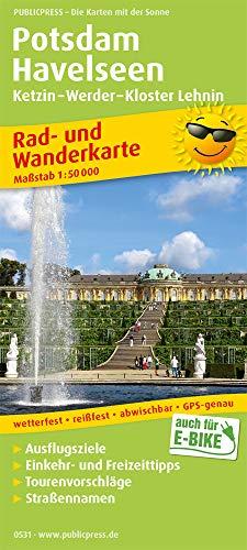 Potsdam - Havelseen, Ketzin - Warder - Kloster Lehnin: Rad- und Wanderkarte mit Ausflugszielen, Einkehr- & Freizeittipps, wetterfest, reissfest, ... 1:50000 (Rad- und Wanderkarte / RuWK)