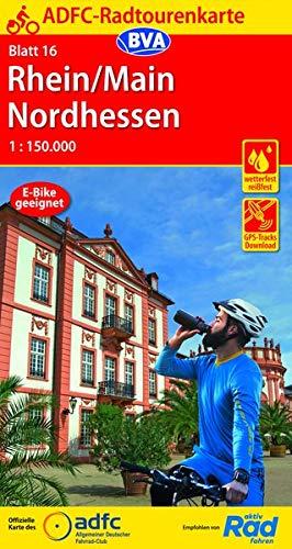 ADFC-Radtourenkarte 16 Rhein/Main Nordhessen 1:150.000, reiß- und wetterfest, GPS-Tracks Download (ADFC-Radtourenkarte 1:150000)