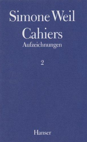 Cahiers, 4 Bde., Bd.2