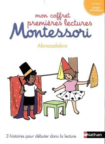 Mon coffret premières lectures Montessori : abracadabra : niveau 1, lecture phonétique