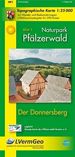 Naturpark Pfälzerwald /Der Donnersberg (WR): Naturparkkarte 1:25 000 mit Wander- und Radwanderwegen (Freizeitkarten Rheinland-Pfalz 1:15000 /1:25000)