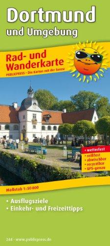 Rad- und Wanderkarte Dortmund und Umgebung: Mit Ausflugszielen, Einkehr- & Freizeittipps, reißfest, wetterfest, abwischbar, GPS-genau. 1:50000