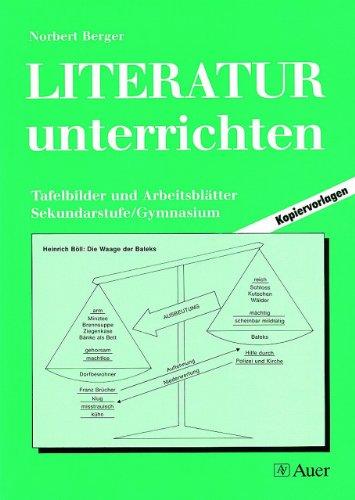 Literatur unterrichten, Bd.1, Tafelbilder und Arbeitsblätter