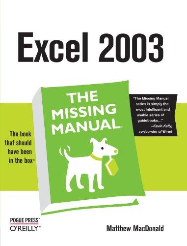 Excel: The Missing Manual