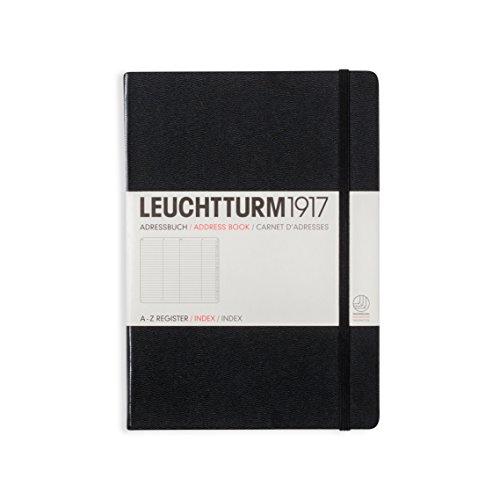 LEUCHTTURM1917 330862 Adressbuch Medium (A5), Hardcover, Schwarz