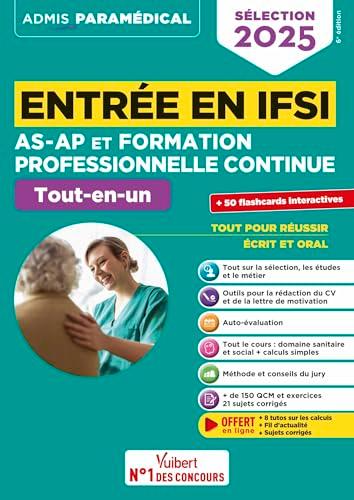 Entrée en IFSI AS-AP et formation professionnelle continue : tout-en-un : sélection 2025