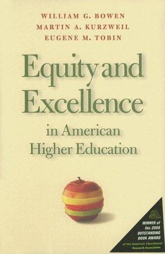 Equity and Excellence in American Higher Education (Thomas Jefferson Foundation Distinguished Lecture)