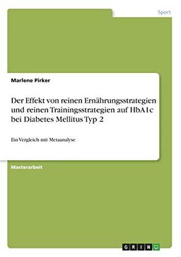 Der Effekt von reinen Ernährungsstrategien und reinen Trainingsstrategien auf HbA1c bei Diabetes Mellitus Typ 2: Ein Vergleich mit Metaanalyse