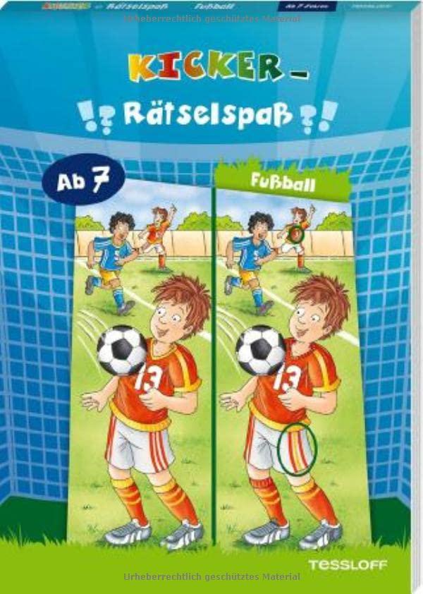 Kicker-Rätselspaß. Fußball: Rätseln für Kinder ab 7 Jahren