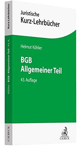 BGB Allgemeiner Teil: Ein Studienbuch