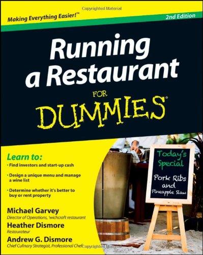 Running a Restaurant For Dummies