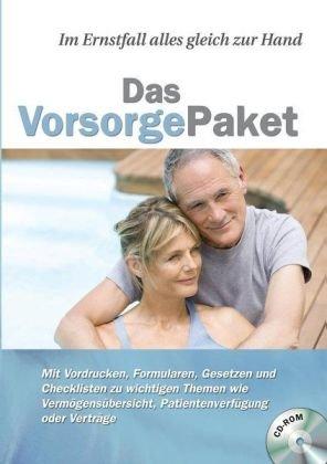 VorsorgePaket, CD-ROM Im Ernstfall alles gleich zur Hand. Mit Vordrucken, Formularen, Gesetzen und Checklisten zu wichtigen Themen wie Vermögensübersicht, Patientenverfügung oder Verträge