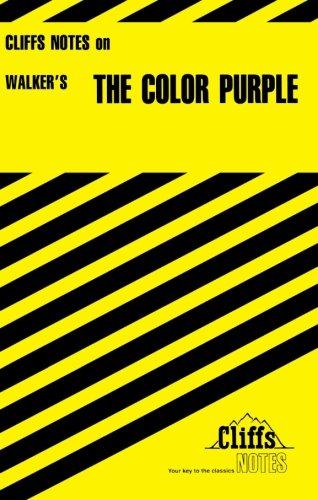 CliffsNotes on Walker's The Color Purple (Cliffsnotes Literature Guides)