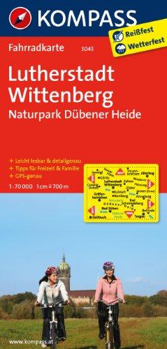 Lutherstadt Wittenberg - Naturpark Dübener Heide 1:70000: Fahrradkarte. GPS-genau