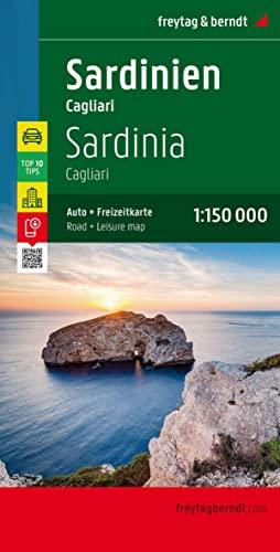 Sardinien, Straßen- und Freizeitkarte 1:150.000, freytag & berndt: Cagliari - Sassari - Olbia, mit Infoguide, Top Tips (freytag & berndt Auto + Freizeitkarten)