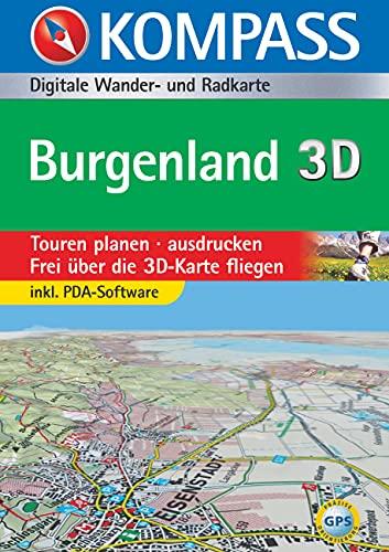 Burgenland 3D: Digitale Wander- und Bikekarte: Touren planen, ausdrucken. Frei über die 3D-Karte fliegen. Inkl. PDA-Software. Für Windows NT4.0 (ohne ... 2000, XP (KOMPASS Digitale Karten, Band 4296)