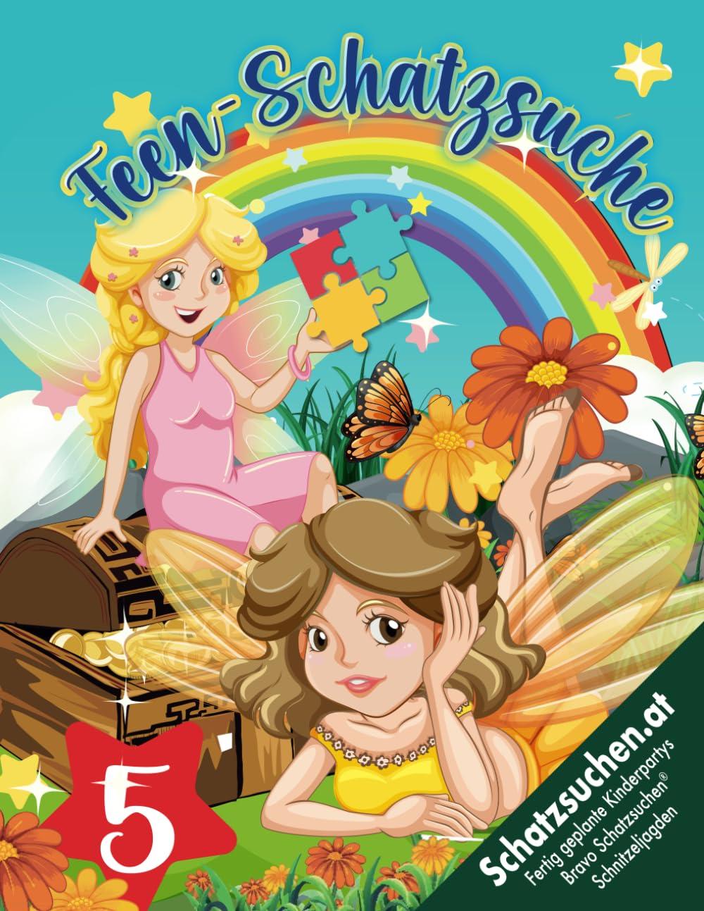 Feen Regenbogen Schatzsuche Kindergeburtstag ab 5 Jahren: Eine Schnitzeljagd voller Magie & Überraschungen. Begib dich mit der Zauberfee auf die Suche nach dem Schatz. (Bravo Schatzsuche)