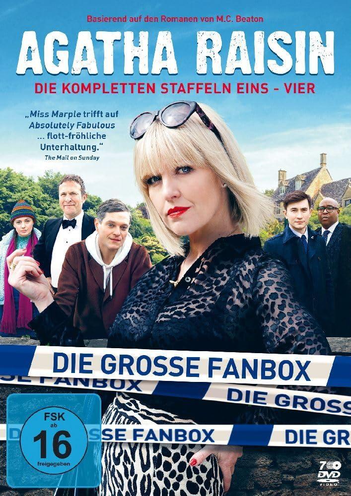 Agatha Raisin - Die große Fanbox mit den Staffeln 1-4 - In limitierter Erstauflage inkl. 4-teiligen-Postkartenset [9 DVDs]