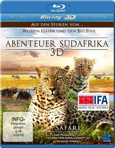 Abenteuer Südafrika 3D - Auf den Spuren von weißen Haien und den Big Five - Safari [3D Blu-ray]