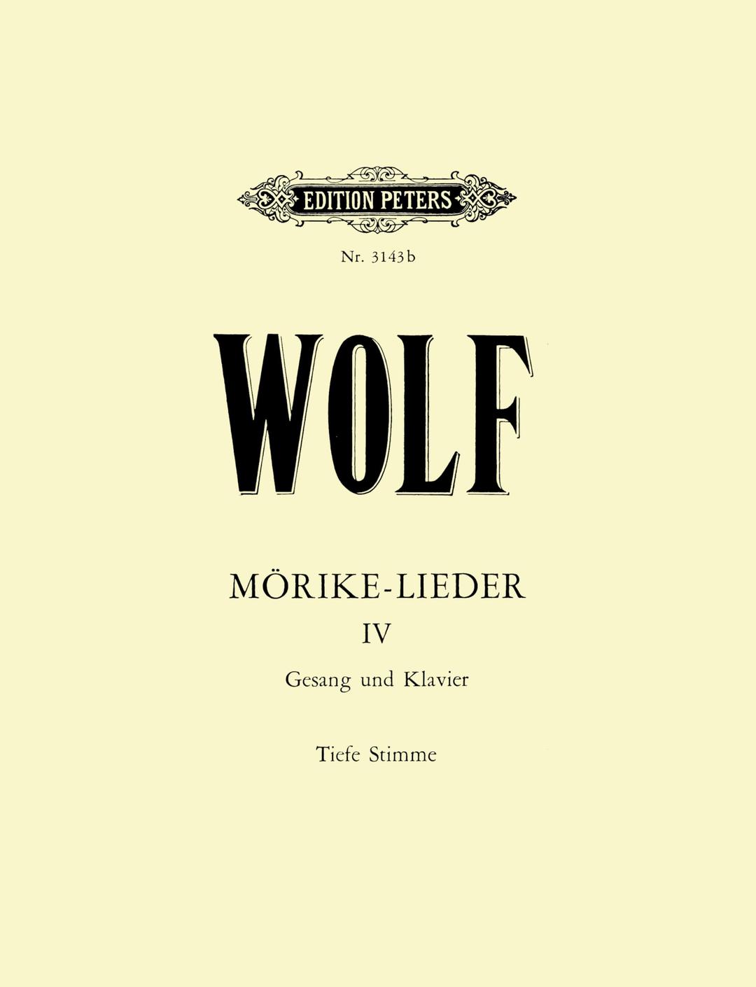 MORIKE-LIEDER: 53 SONGS VOL.4 CHANT