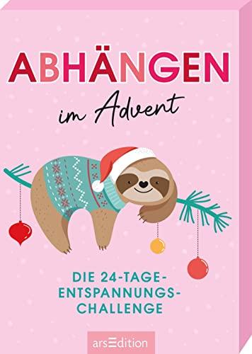 Abhängen im Advent: Die 24-Tage-Entspannungs-Challenge | Adventskalender-Kartenbox mit 24 witzigen Ideen zum Relaxen