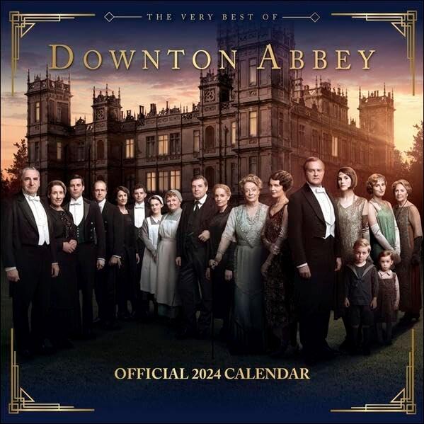 Downton Abbey Broschurkalender 2024. Der Foto-Wandkalender für alle Fans der britischen Serie. 30,5 x 30,5 cm.